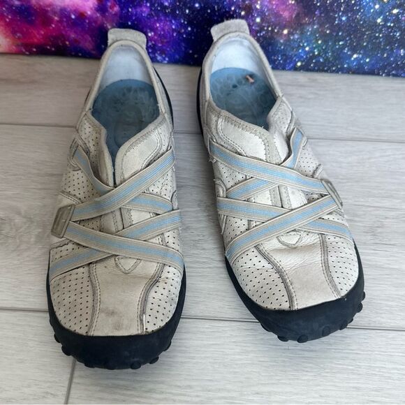 Privo By Clarks Shoes Slip On Leather Criss Cross Sneakers Womens Sz 7.5 - Picture 2 of 9